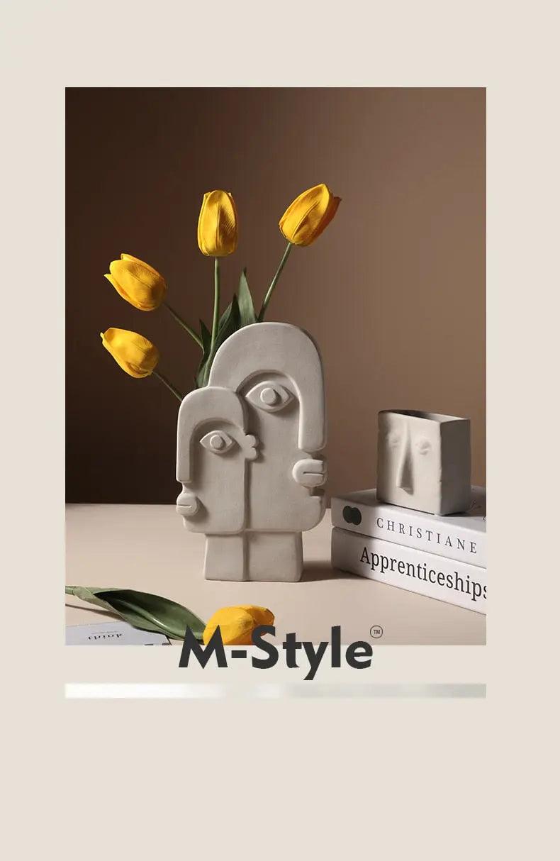 לינאה - אגרטל פנים נורדי קרמיקה